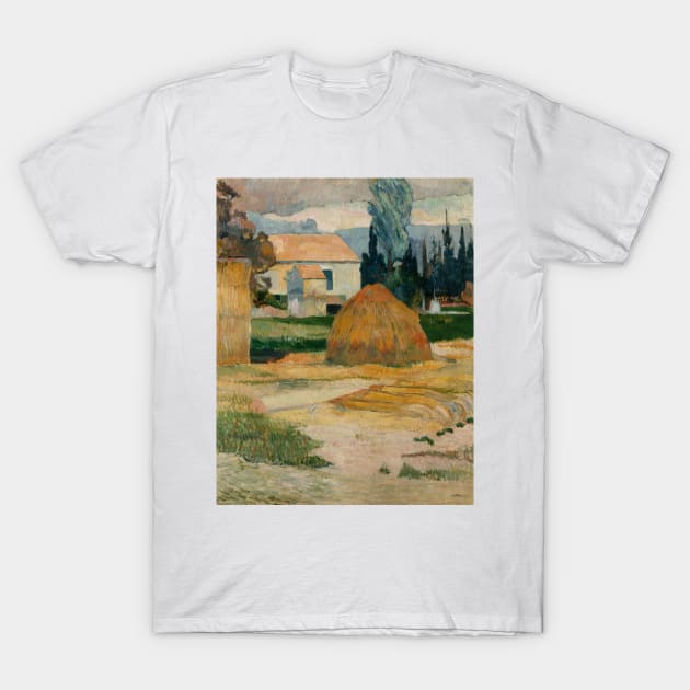 Landscape near Arles by Paul Gauguin T-Shirt by Classic Art Stall